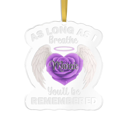 Long As I Breathe Name Ornament