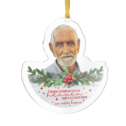 Because We Love Photo / Name Ornament
