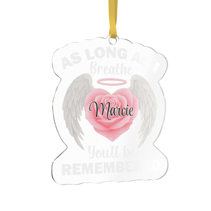 Long As I Breathe Name Ornament