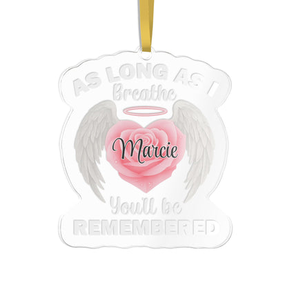Long As I Breathe Name Ornament