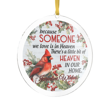 Because We Love Photo / Name Ornament