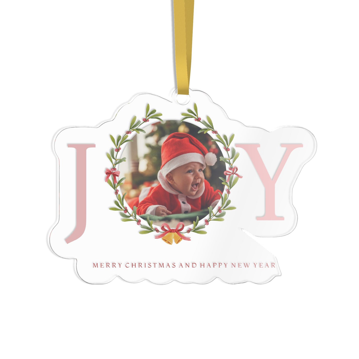 Joy Photo Ornament