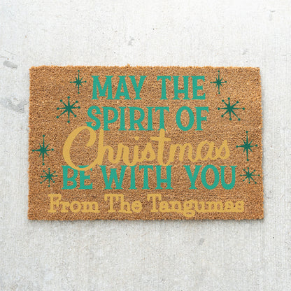 Spirit of Christmas Name Doormat