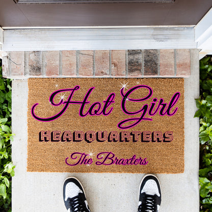 Hot Girl Name Doormat - UV Printed