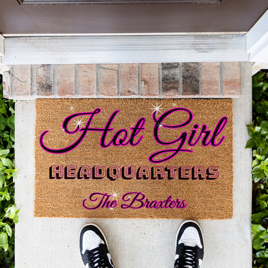 Hot Girl Name Doormat - UV Printed
