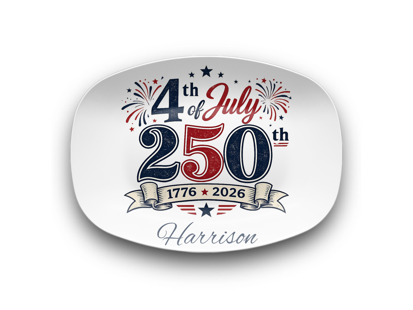 4th 250th Name Platter