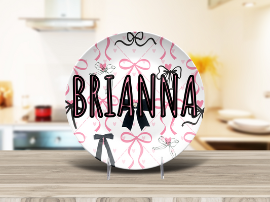 Coquette Bows Name Plate