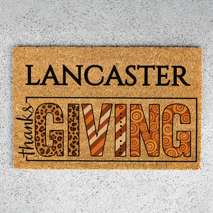 Name Thanksgiving Doormat