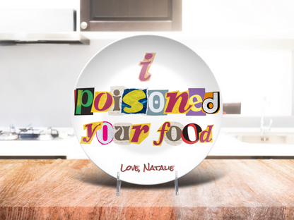 Poisoned Food Joke Plate