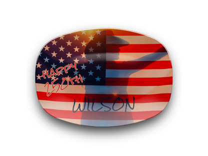 250th Western Flag Name Platter