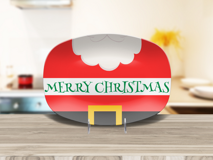 Santa Text Platter