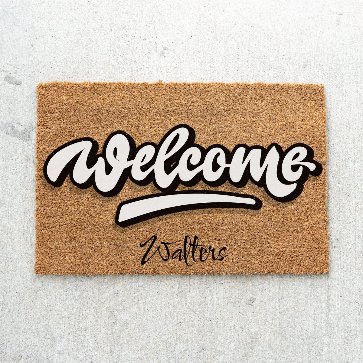 Welcome Name Doormat - UV Printed