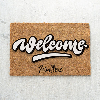 Welcome Name Doormat - UV Printed