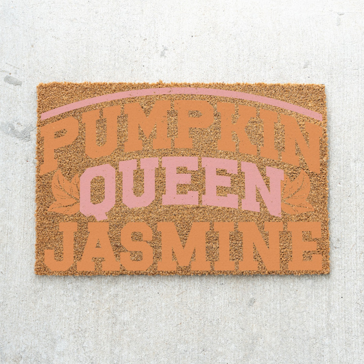 Pumpkin Queen Name UV Printed Doormat