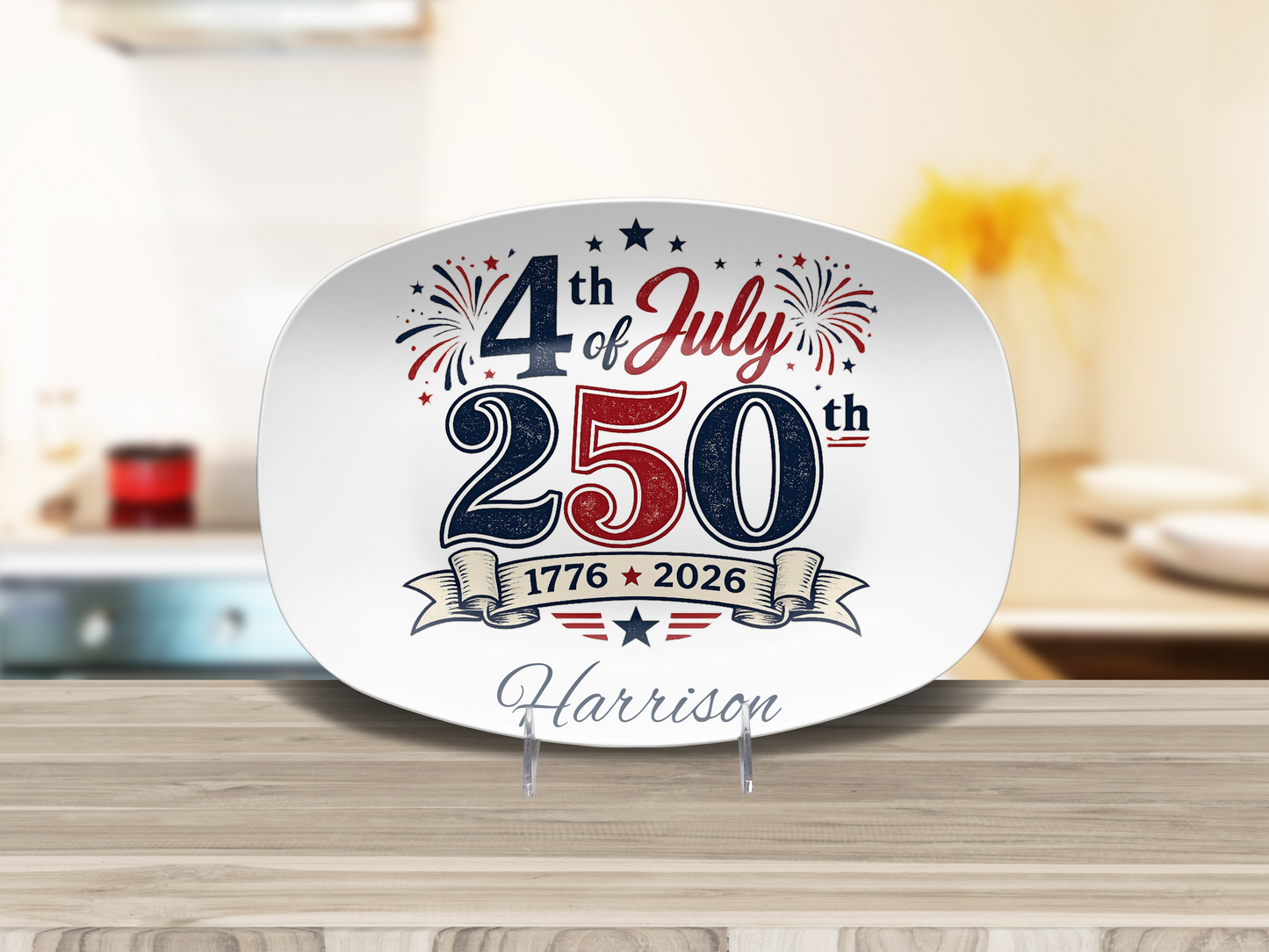 4th 250th Name Platter