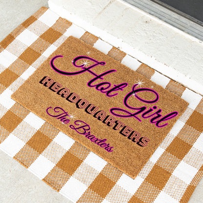 Hot Girl Name Doormat - UV Printed