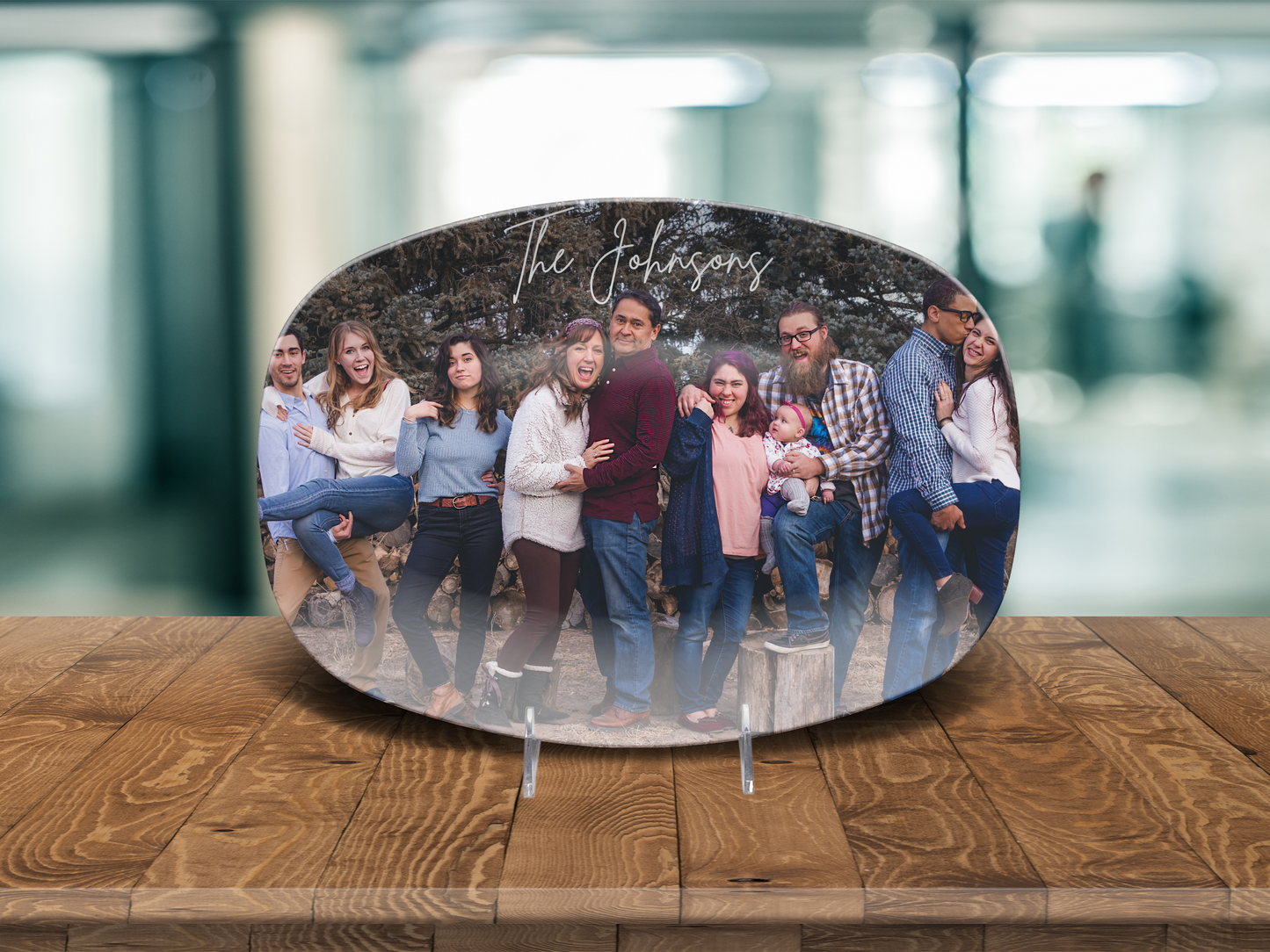 Family Photo Name Platter