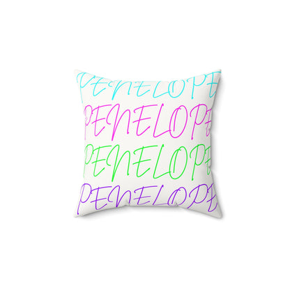 Bright Names Spun Polyester Square Pillow