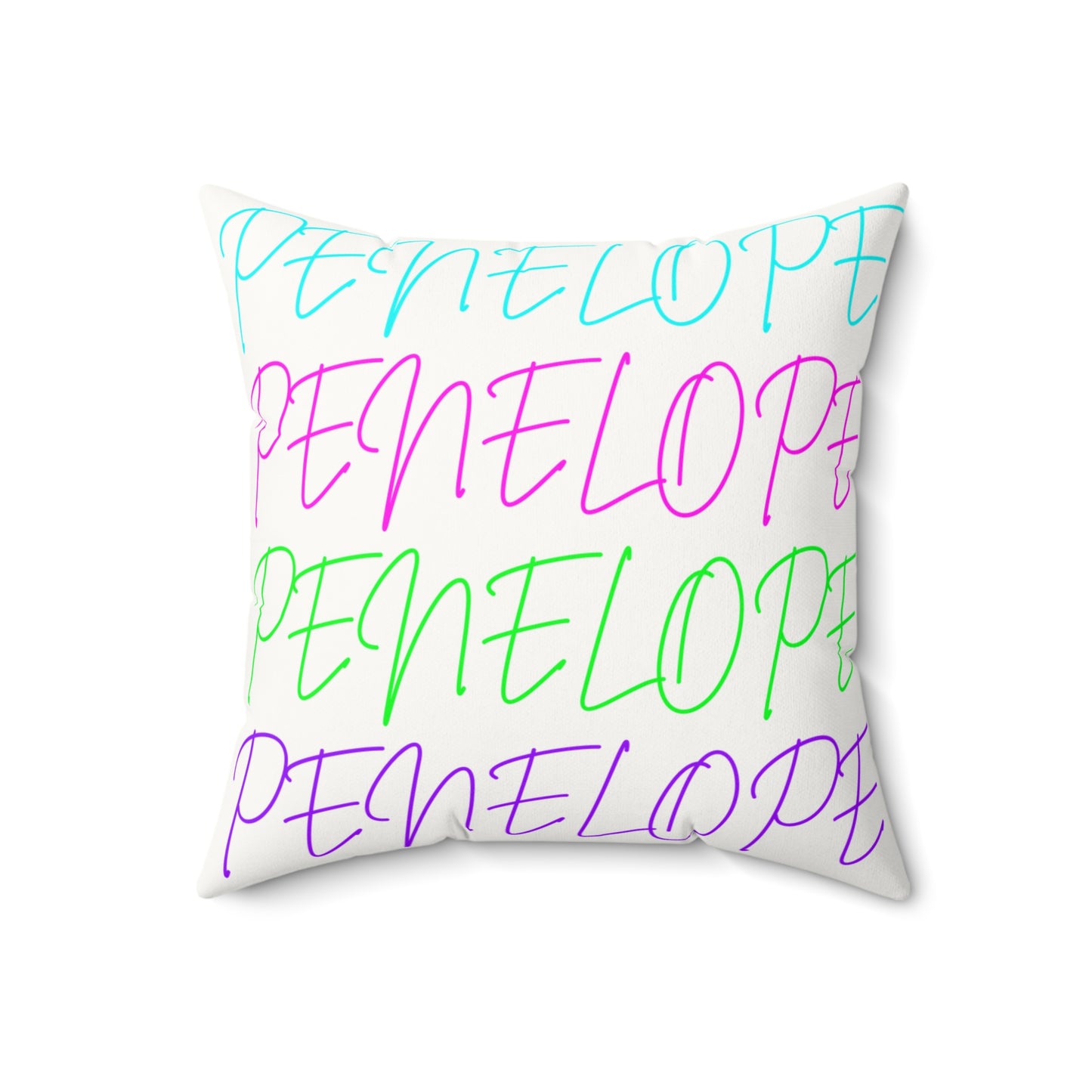 Bright Names Spun Polyester Square Pillow