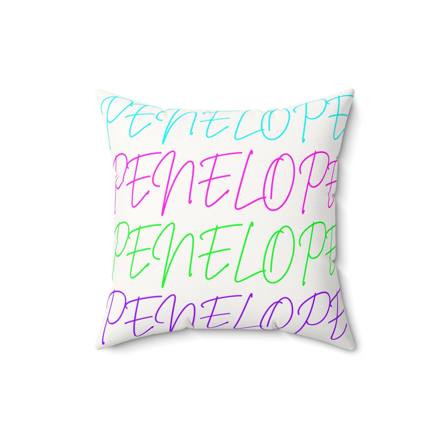 Bright Names Spun Polyester Square Pillow