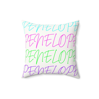 Bright Names Spun Polyester Square Pillow