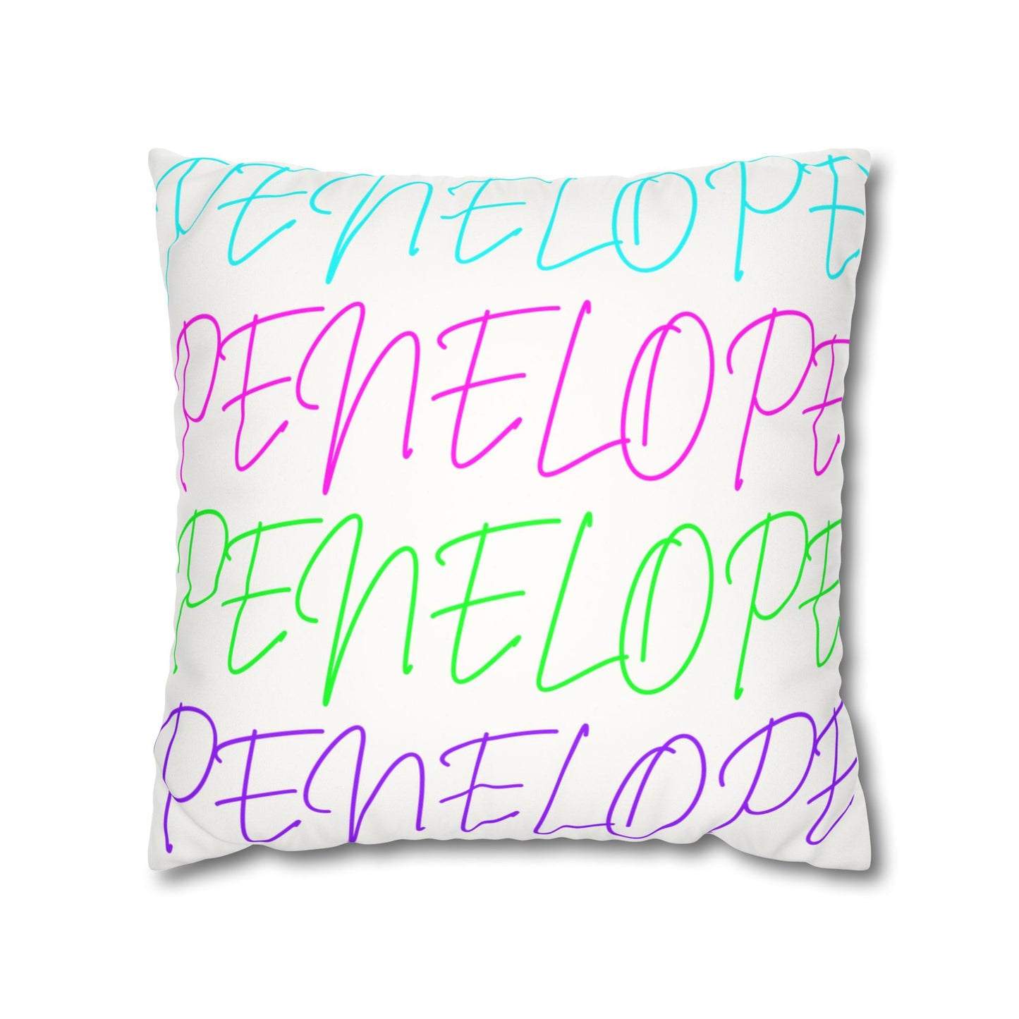 Bright Names Spun Polyester Square Pillow