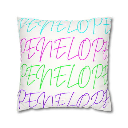 Bright Names Spun Polyester Square Pillow
