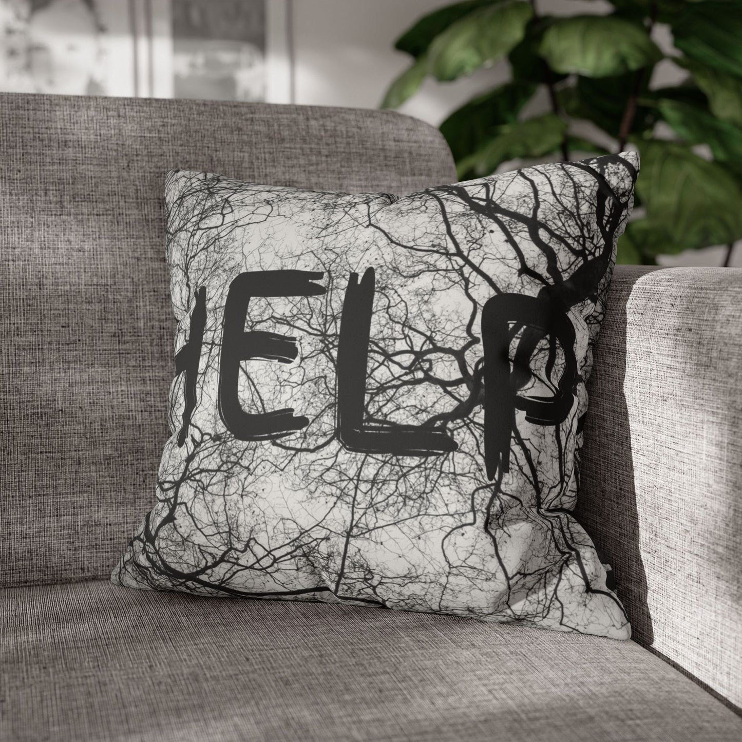 Help Branches / Name Faux Suede Square Pillowcase