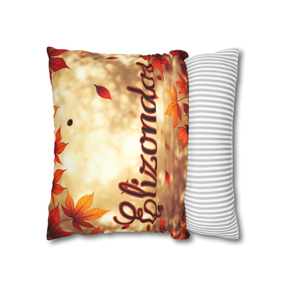 Fall Leaves Name Square Pillow/Case