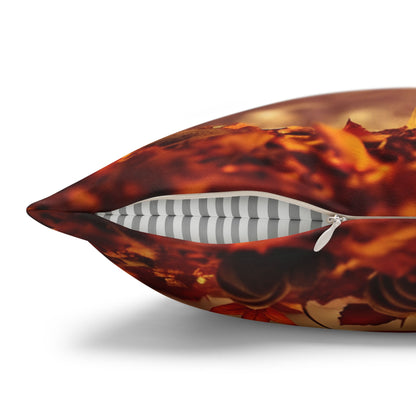 Fall Leaves Name Square Pillow/Case