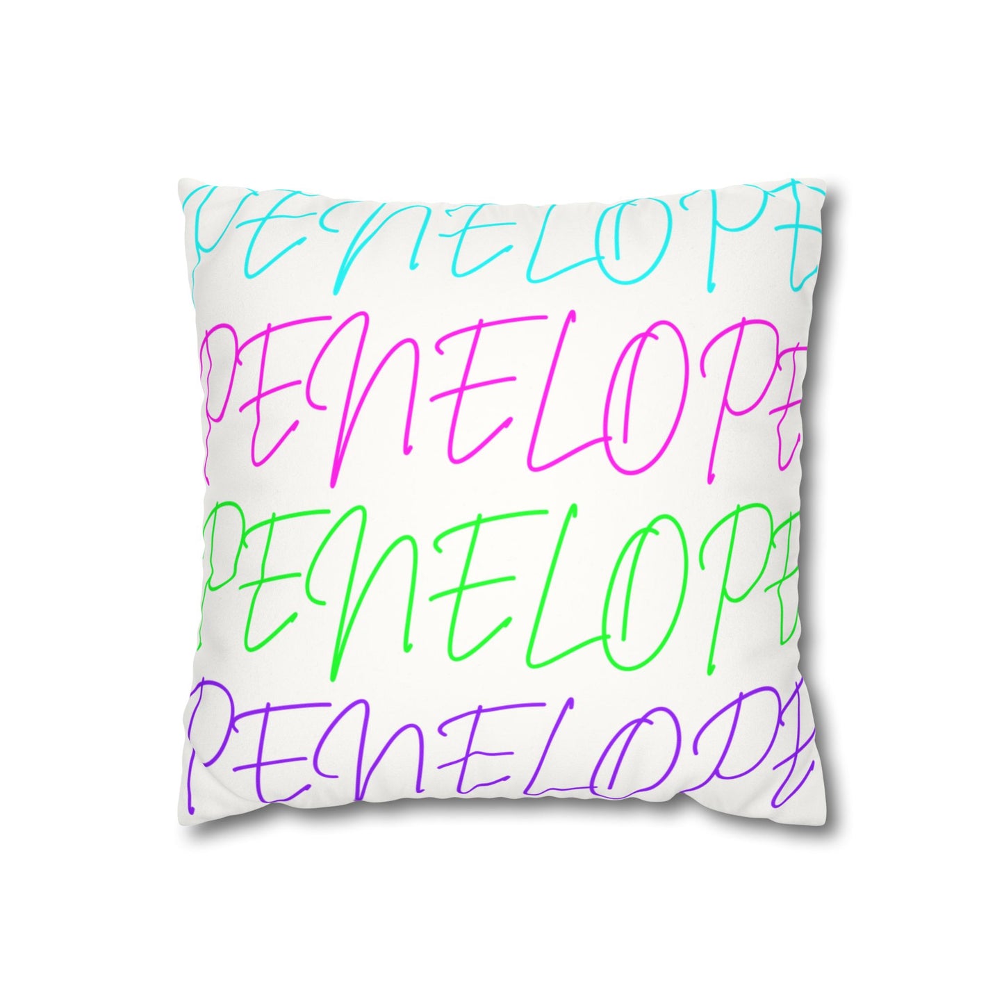 Bright Names Spun Polyester Square Pillow