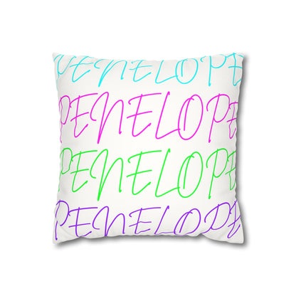 Bright Names Spun Polyester Square Pillow