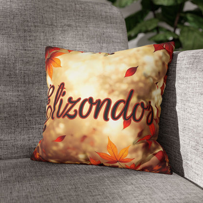 Fall Leaves Name Square Pillow/Case