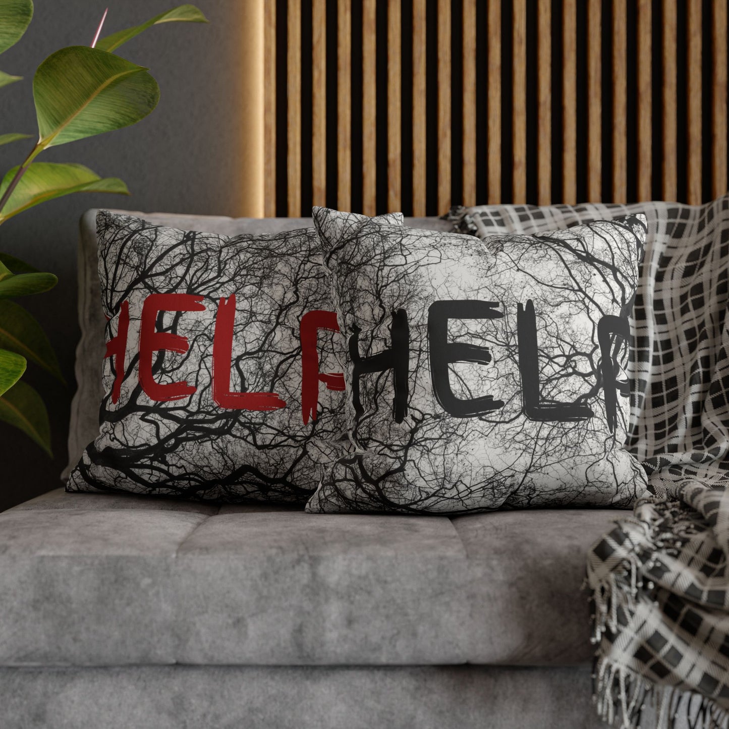 Help Branches / Name Faux Suede Square Pillowcase