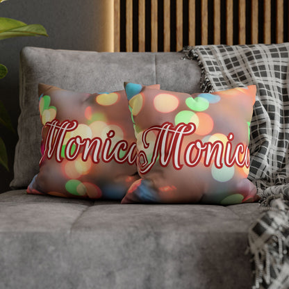 Blurred Lights Name Square Pillow/Case