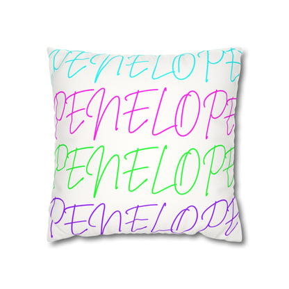 Bright Names Spun Polyester Square Pillow