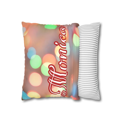 Blurred Lights Name Square Pillow/Case