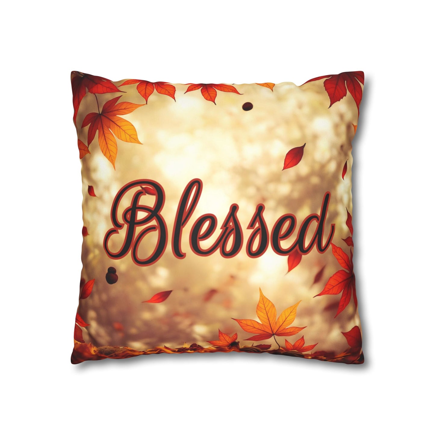 Fall Leaves Name Square Pillow/Case
