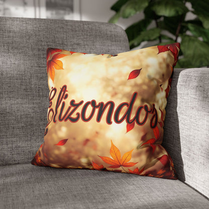 Fall Leaves Name Square Pillow/Case