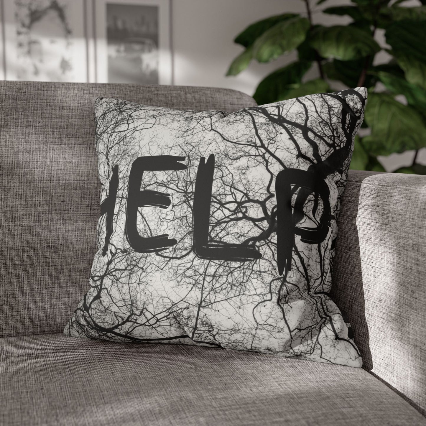 Help Branches / Name Faux Suede Square Pillowcase