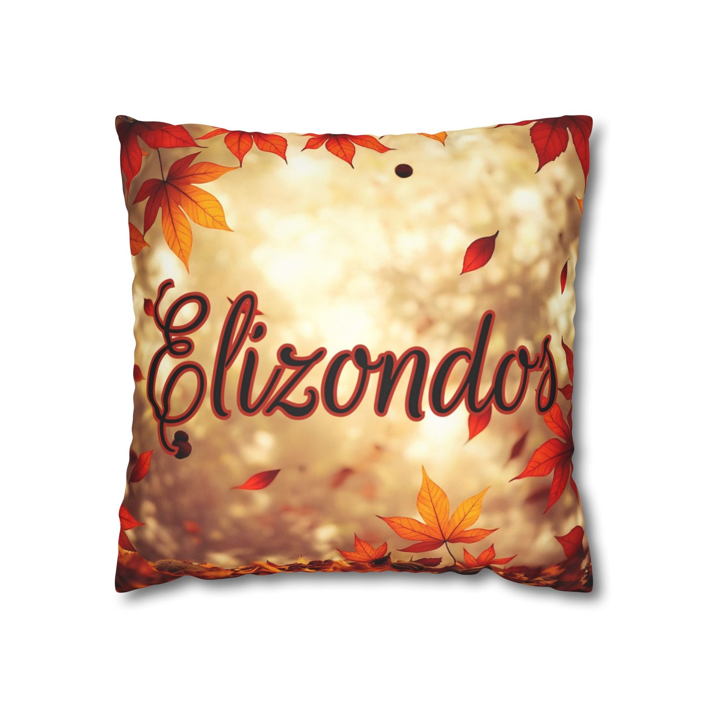 Fall Leaves Name Square Pillow/Case