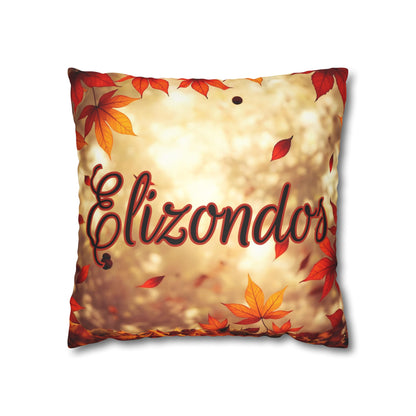 Fall Leaves Name Square Pillow/Case