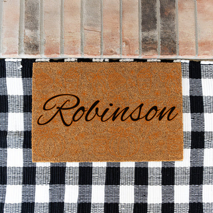 Cozy Vibes Images Name UV Printed Doormat
