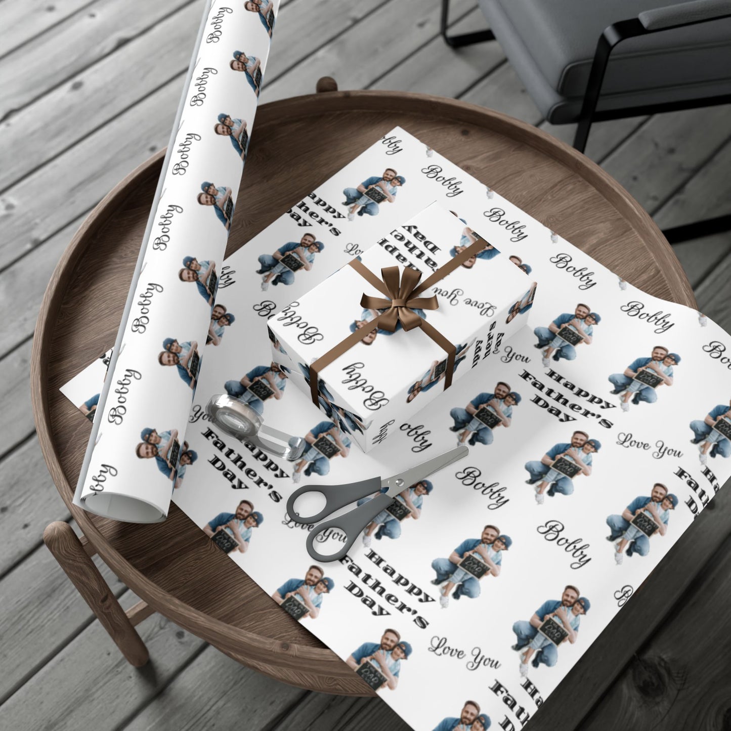 Father's Day Gift Wrap Paper