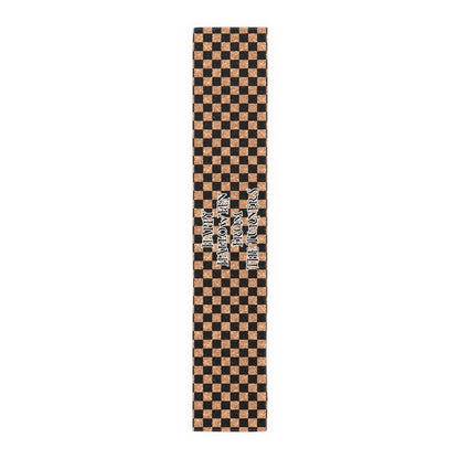 Glitter "Look" Design Happy Halloween Name Table Runner (Cotton, Poly)