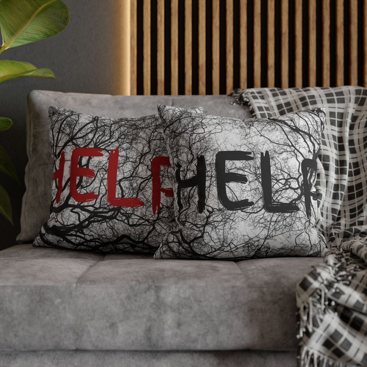 Help Branches / Name Faux Suede Square Pillowcase