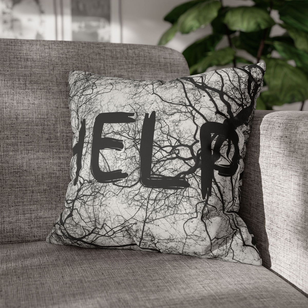 Help Branches / Name Faux Suede Square Pillowcase