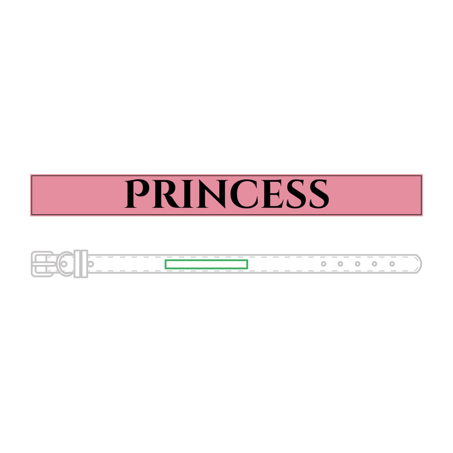 Name Leather Pet Collar (Engraving)