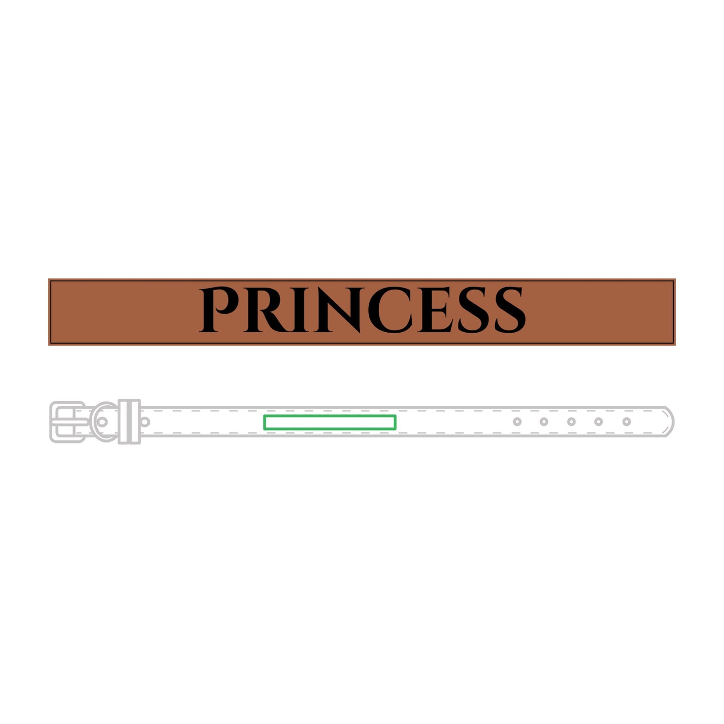 Name Leather Pet Collar (Engraving)