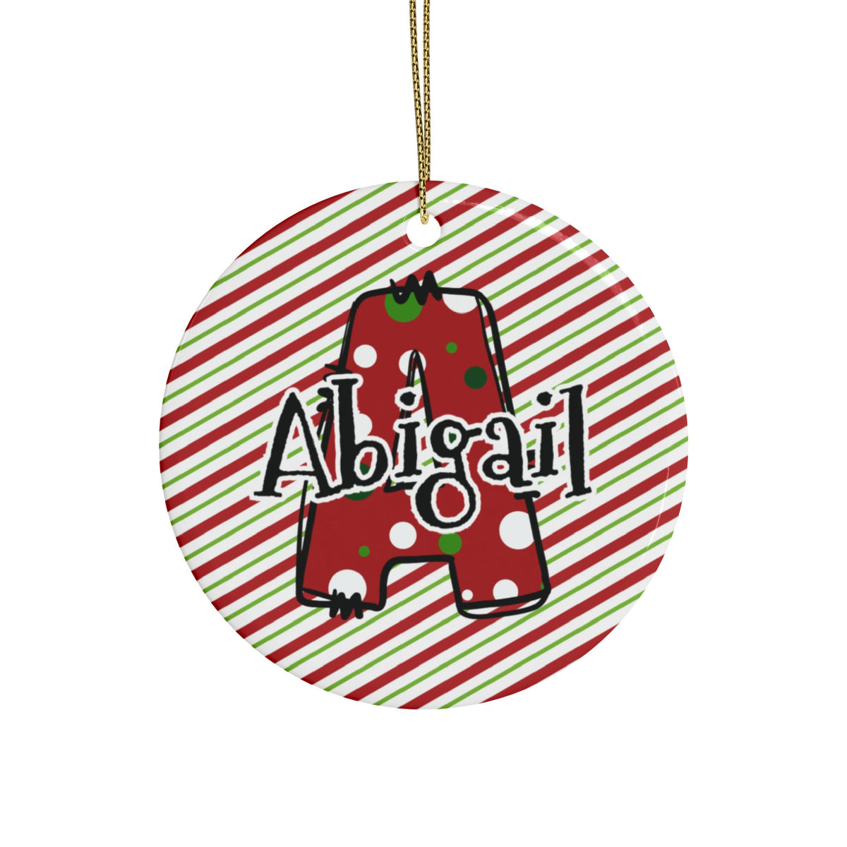 Letter Name Ceramic Ornaments (1pcs, 5pcs, 10pcs, 20pcs)